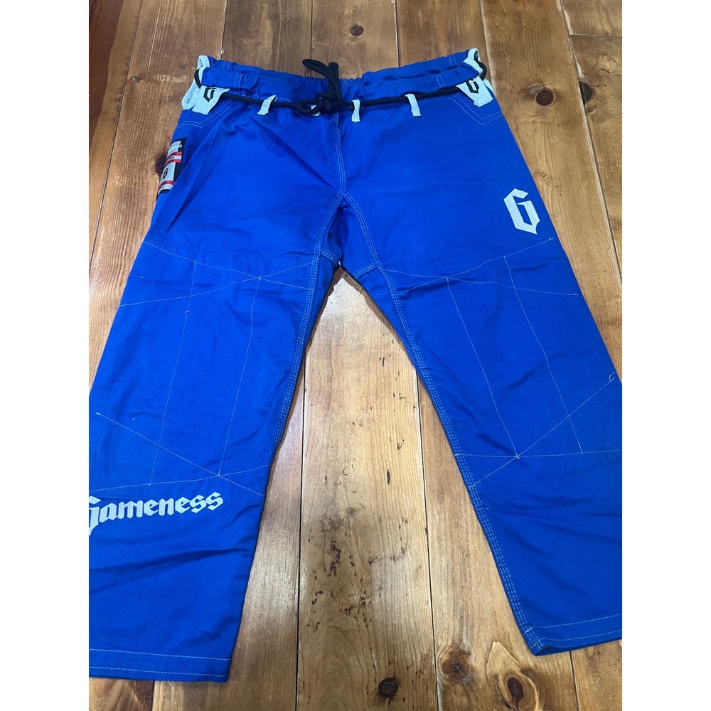 Gameness Pearl 2.0 BJJ Gi Pants Blue Size F4 Brazilian Jiu Jitsu Grappling MMA